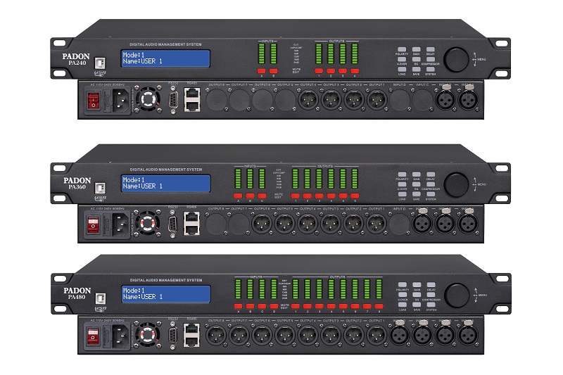 PADON PA240 PA360 PA480 professional audio processor, 480 four-input eight-output, easy to operate